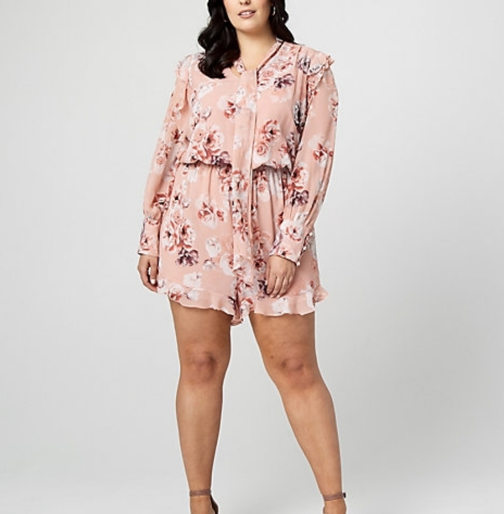 NWT Floral Chiffon Romper